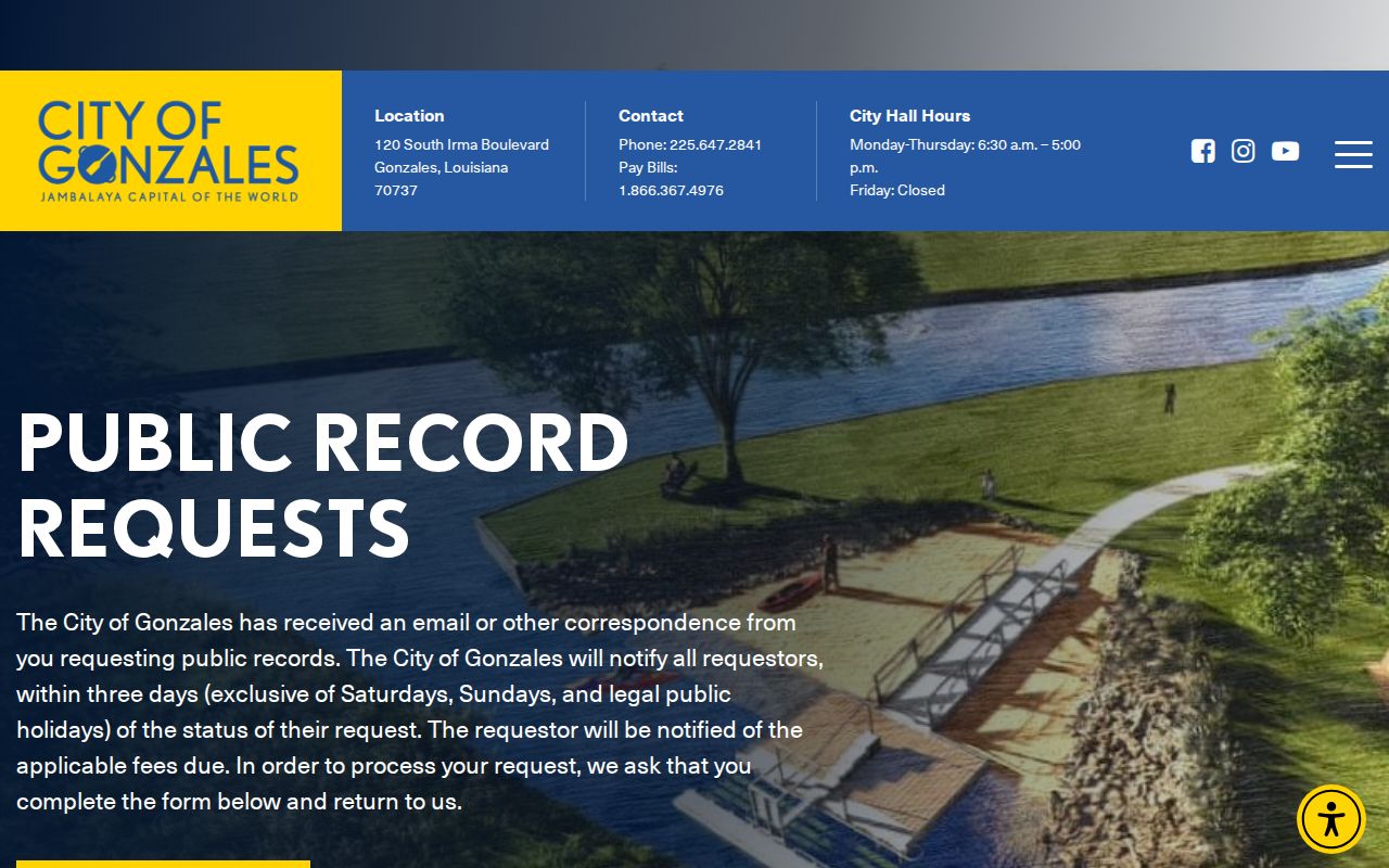 Gonzales court docket public-record request information